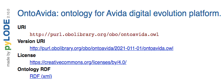 pyLODE: an OWL ontology documentation tool